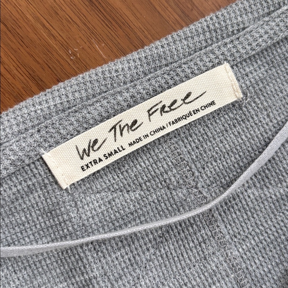 WE THE FREE BY FREE PEOPLE COZY CRAFT CUFF LONG SLEEVE THERMAL TOP - Picture 9 of 13